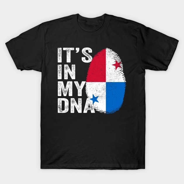 IT'S IN MY DNA Panama Flag Fingerprint T-Shirt by creativity-w